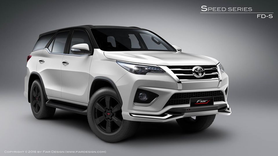 ชุดแต่ง Fortuner 2015-2020 TRD รุ่น FD-S ตัดเงินซิลเวอร์